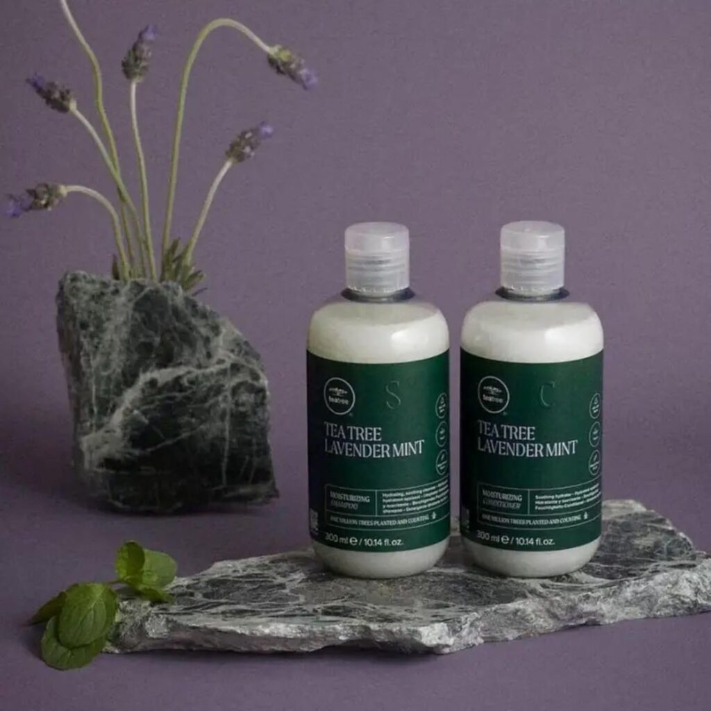 shampoo de lavanda para relajacion y cuidado del cabello