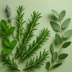green natural leaves and plants for wells background