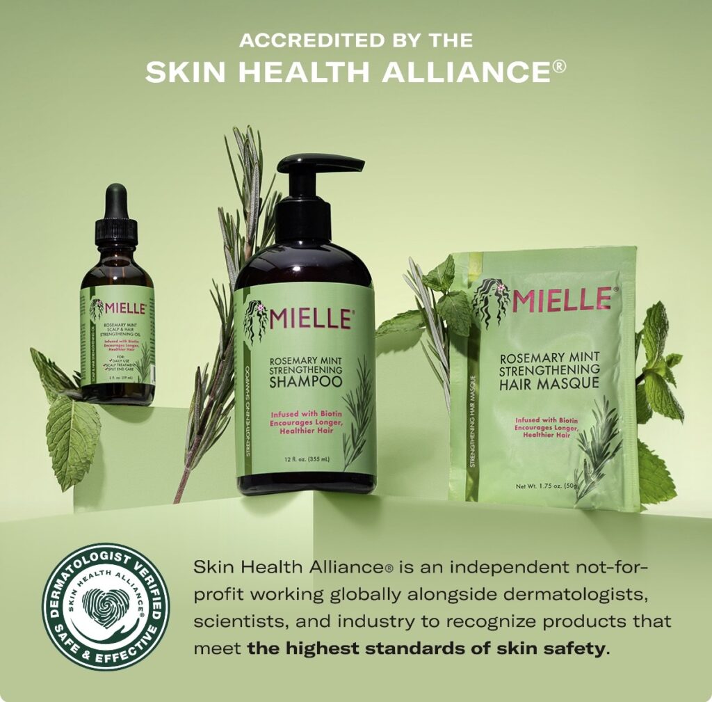 Shampoo natural de romero y menta par crecimiento del cabello